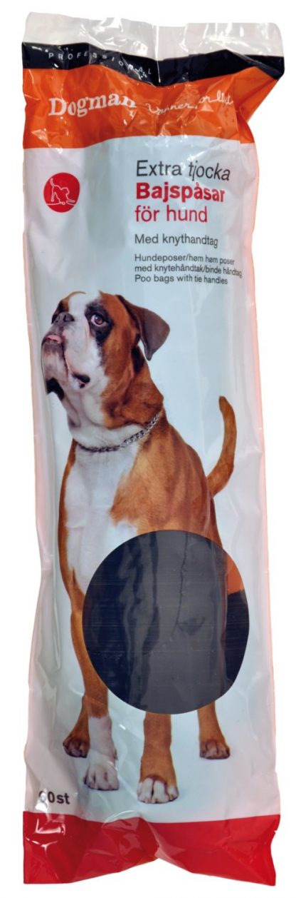 Dogman Bajspåse knythandtag 60-pack