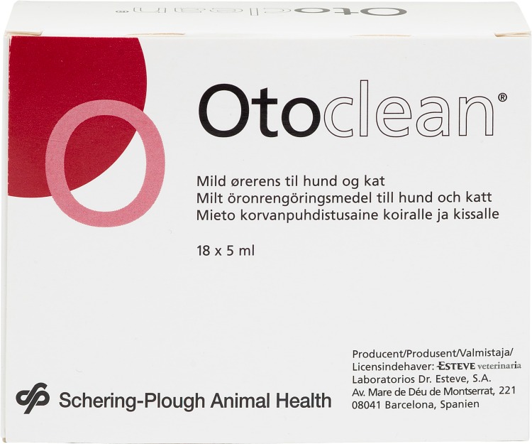 Otoclean öronrengöringsmedel 18 x 5 ml • Köp på Djurfarmacia Trollet