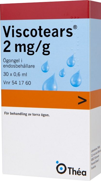 Viscotears 2 mg/g ögongel 30 x 0,6 ml