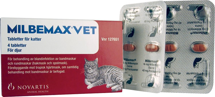 Milbemax vet. för katter tabletter • på Djurfarmacia Apoteket Trollet
