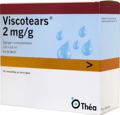 Viscotears 2 mg/g ögongel 120 x 0,6 ml