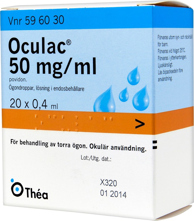 Dårlig skæbne fajance fordel Oculac 50 mg/ml ögondroppar 20 x 0,4 ml • Köp på Djurfarmacia Apoteket  Trollet