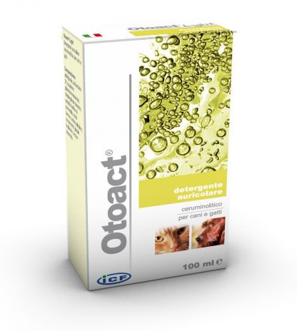 Otoact ICF öronrens för hund och katt 100 ml.