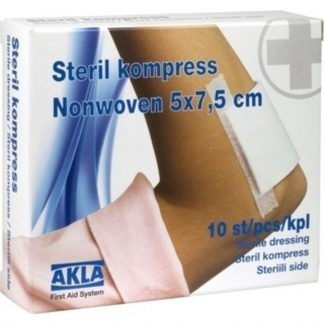Steril kompress non woven steril 5x7,5 cm 10 st